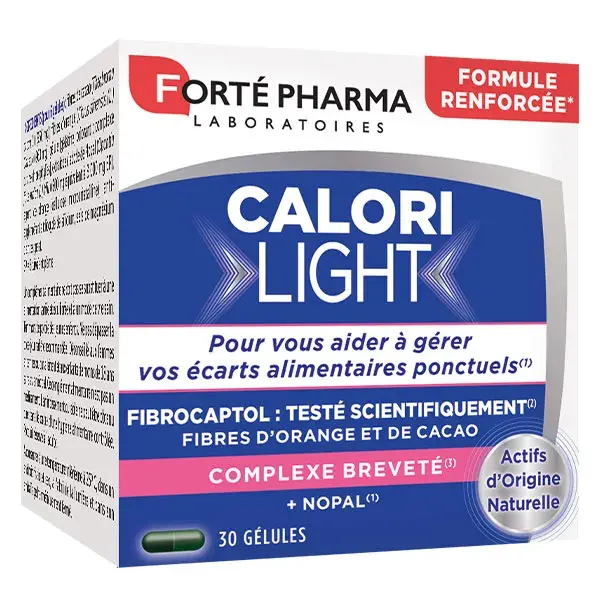Forté Pharma CaloriLight Capteur de Graisses Perte de Poids Nopal 30 Gélules