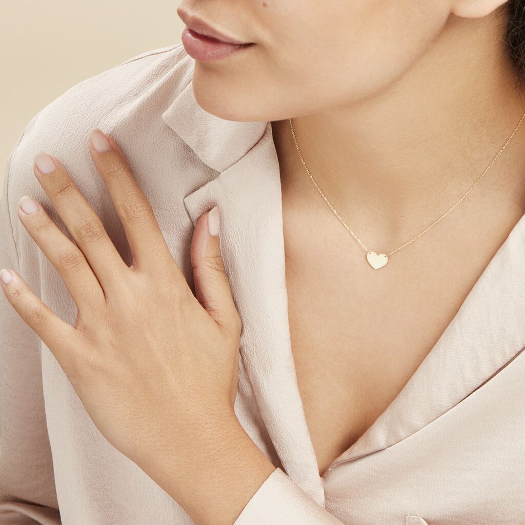 Collier Or Jaune Gravable Sirona