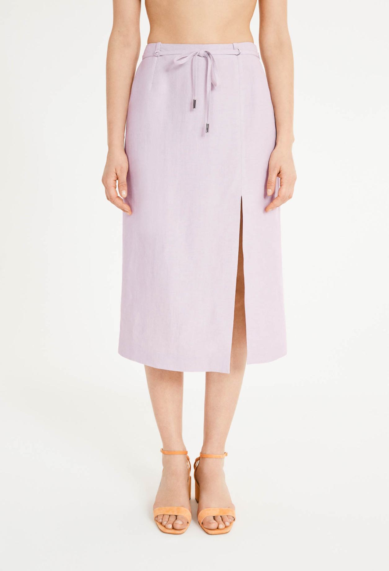 Jupe midi fendue