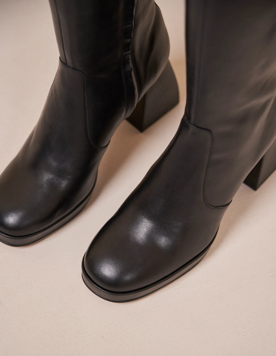 Bottes Anna - Cuir noir