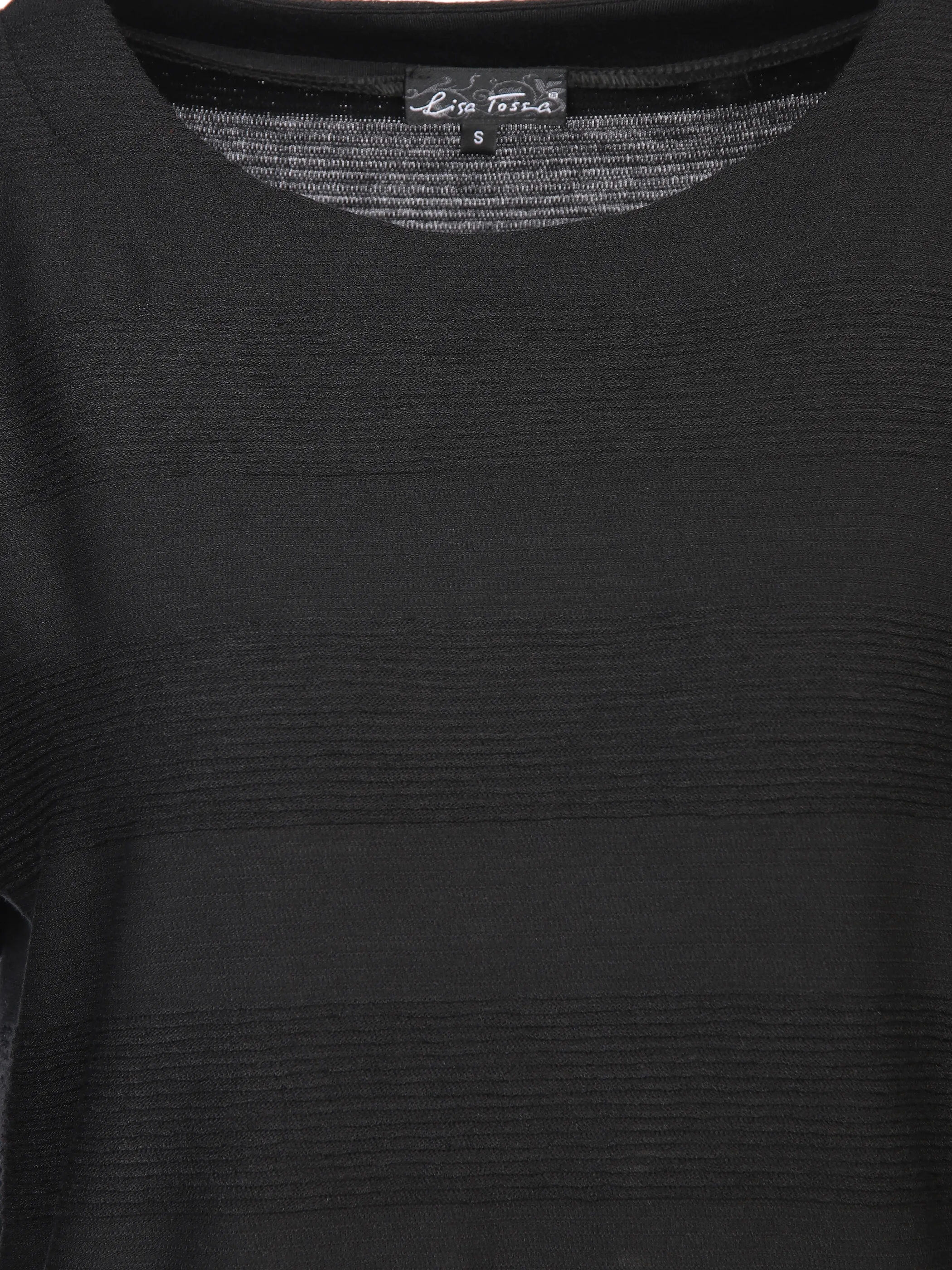 Damen Struktur-Shirt mit Streifenoptik