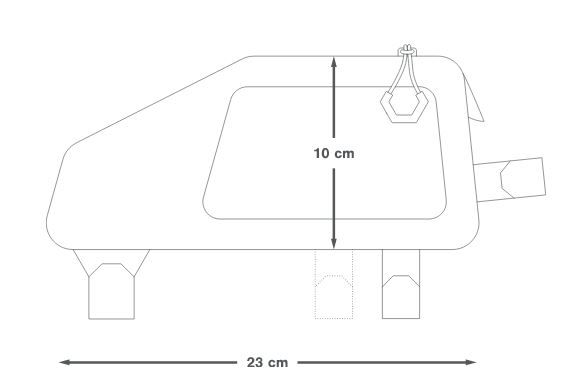 BACKCOUNTRY TOP TUB PACK 1L  grau  1L