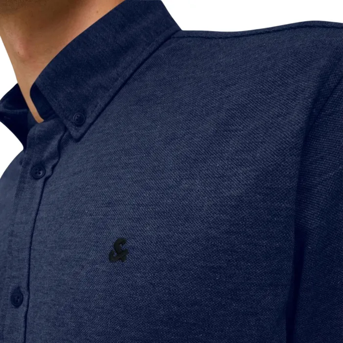 Jack & Jones Pique Melange Overhemd Heren