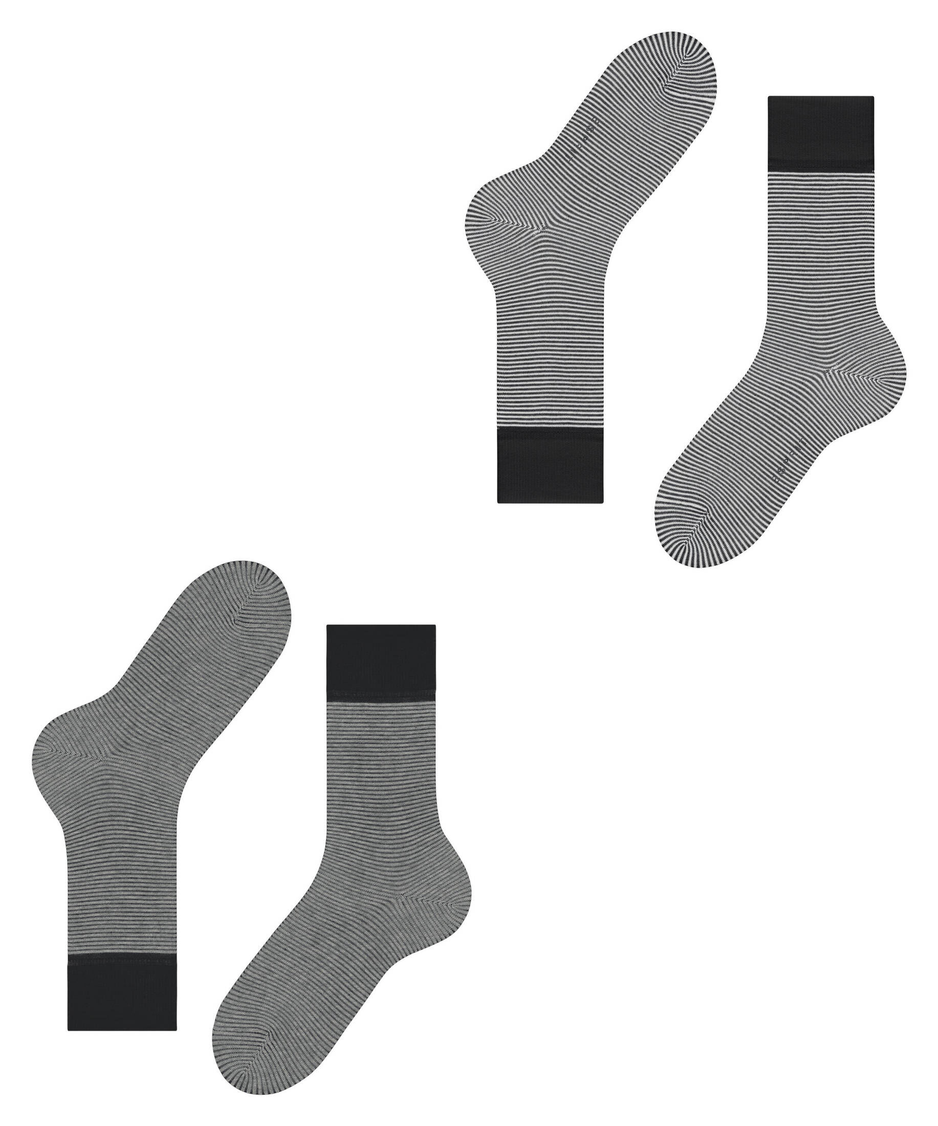 Esprit| Herren Socken Allover Stripe 2-Pack