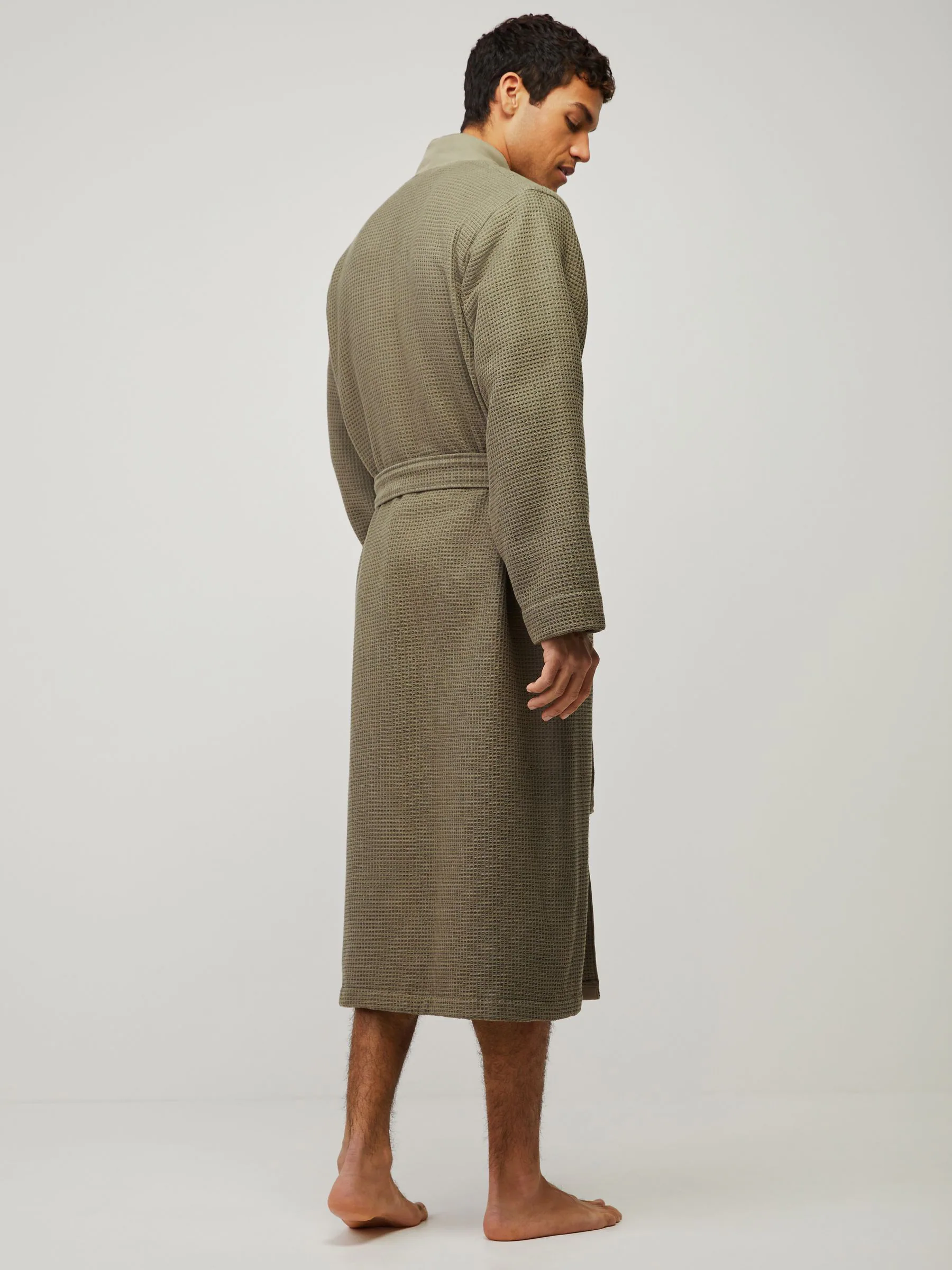 Groen - BOSS Waffle Logo Robe
