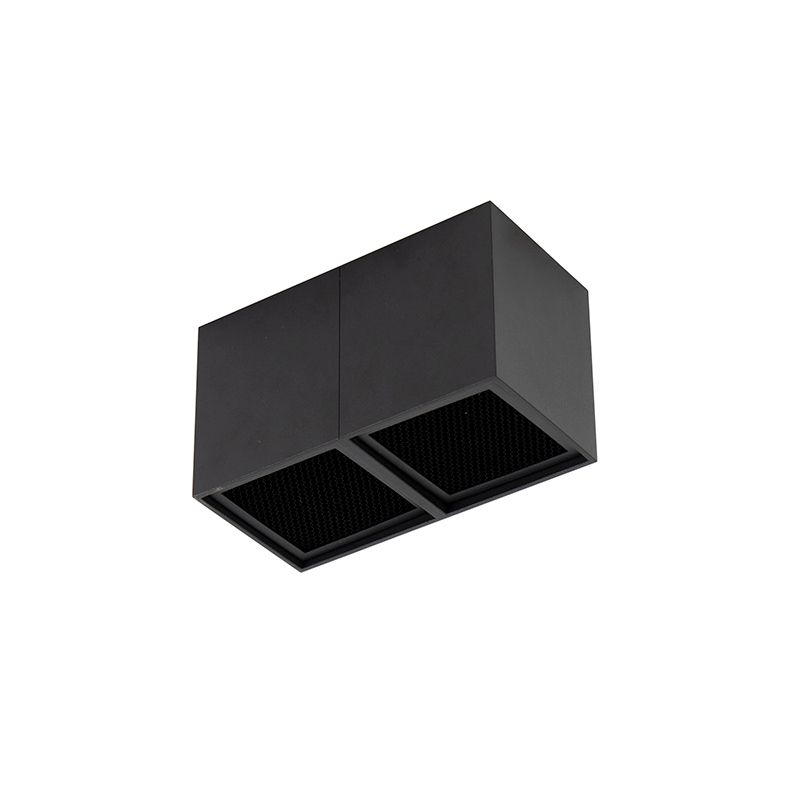 Design spot zwart 2-lichts - Qubo Honey