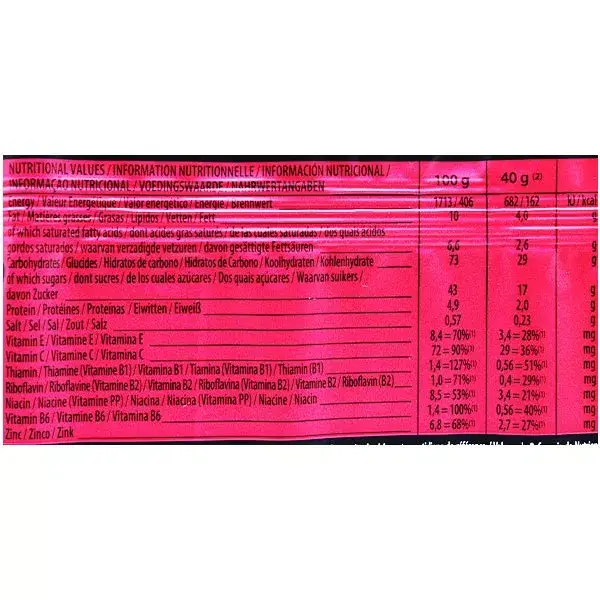 Barra energética Isostar High Energy Sport sabor uva e cranberry (3 unidades)