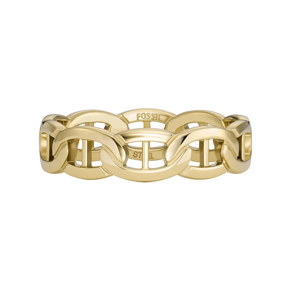 Fossil ring JF047827106 Heritage goudkleur