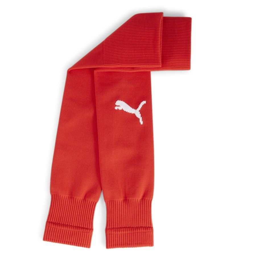 PUMA teamGOAL Jambière - Rouge/Blanc