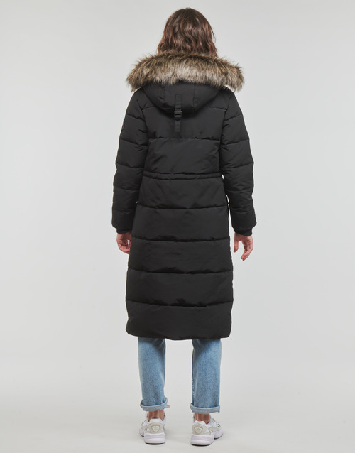 Superdry - EVEREST LONGLINE PUFFER COAT - Noir
