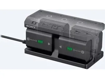 Sony NPA-MQZ1K - Batterioplader/strømadapter - 4 x batterier lader op - 2 output-stikforbindelser (USB) - for NP-FZ100; a6100; a6400; a6500; a6600; a7 III; a7C; a7R III; a7R IV; a7s III; a9; a9 II