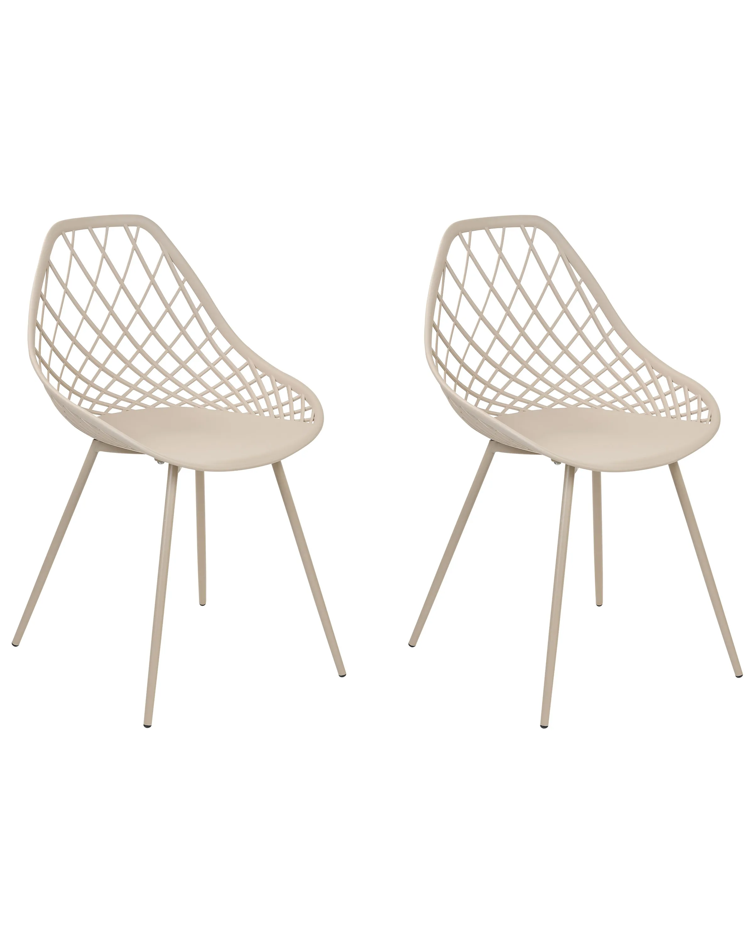 Set van 2 eetkamerstoelen CANTON II Beige