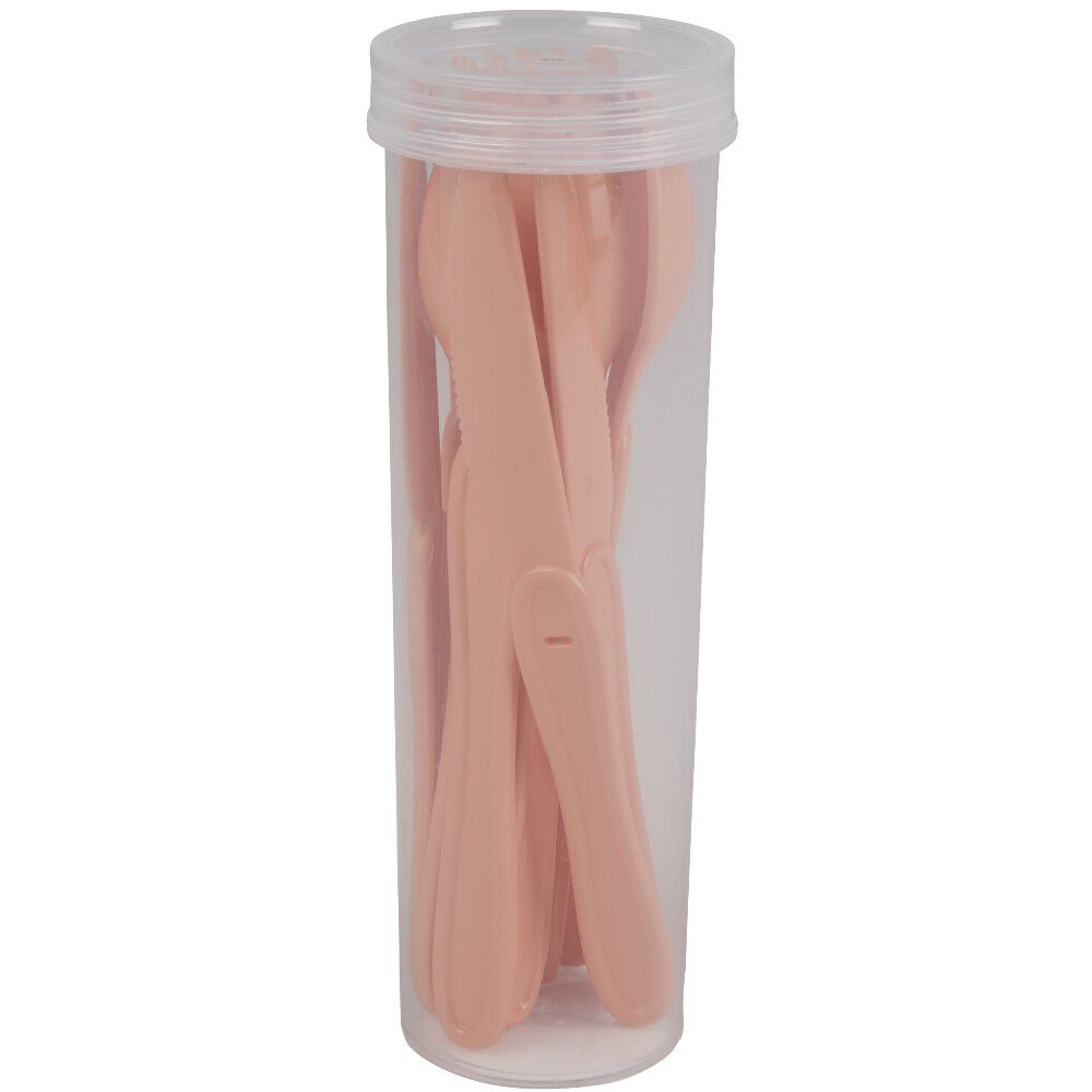 Couvert en plastique couleur unie x 12