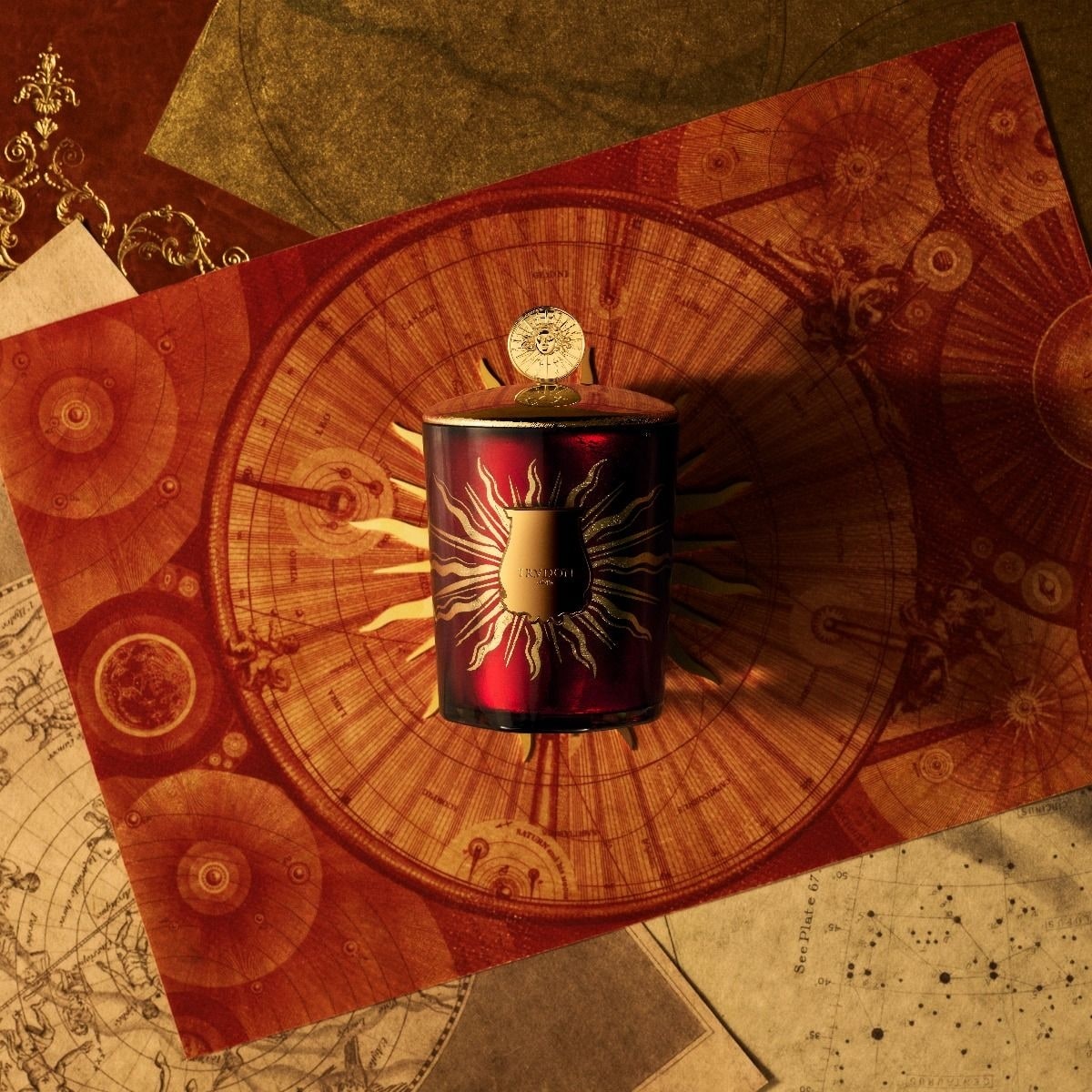 Trudon Couvercle Solis Rex Couvercle en Laiton