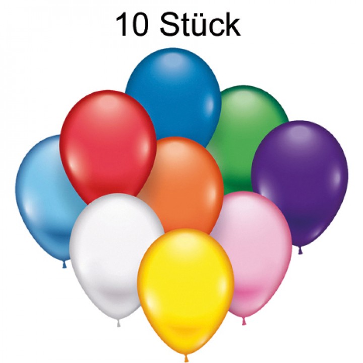 Luftballons 10 Stück 22cm Durchmesser,