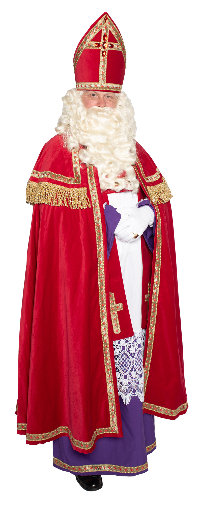 Sinterklaaspak Katoen Fluweel 4 delig