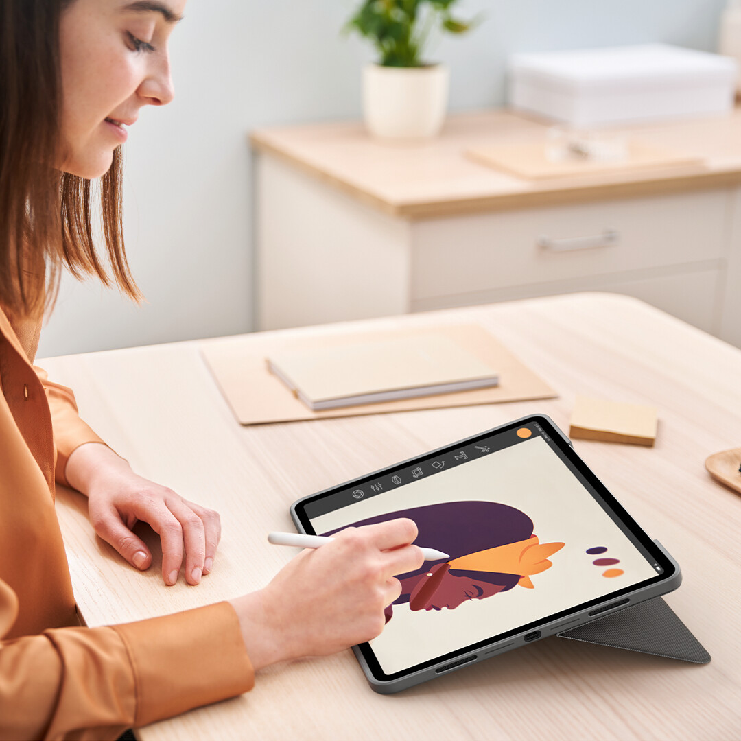 Logitech - Combo Touch Tastatur Cover Til iPad Pro 12,9