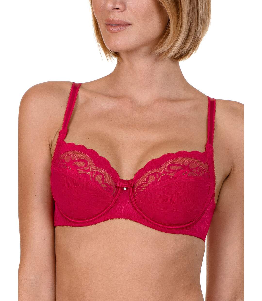 Soutien-gorge armaturé Evelyn Lisca rouge - bonnets B à E