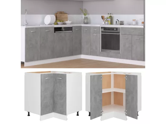 Armoire de plancher d'angle 