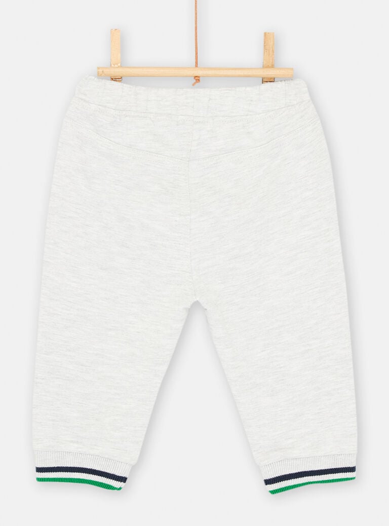 Pantalon gris chiné doux et confortable pour bébé garçon