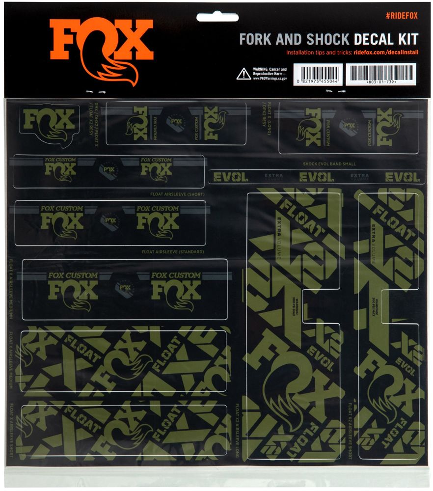Fox Racing Shox Custom Fork und Shox Kit Aufkleberset kaufen | Bike-Discount