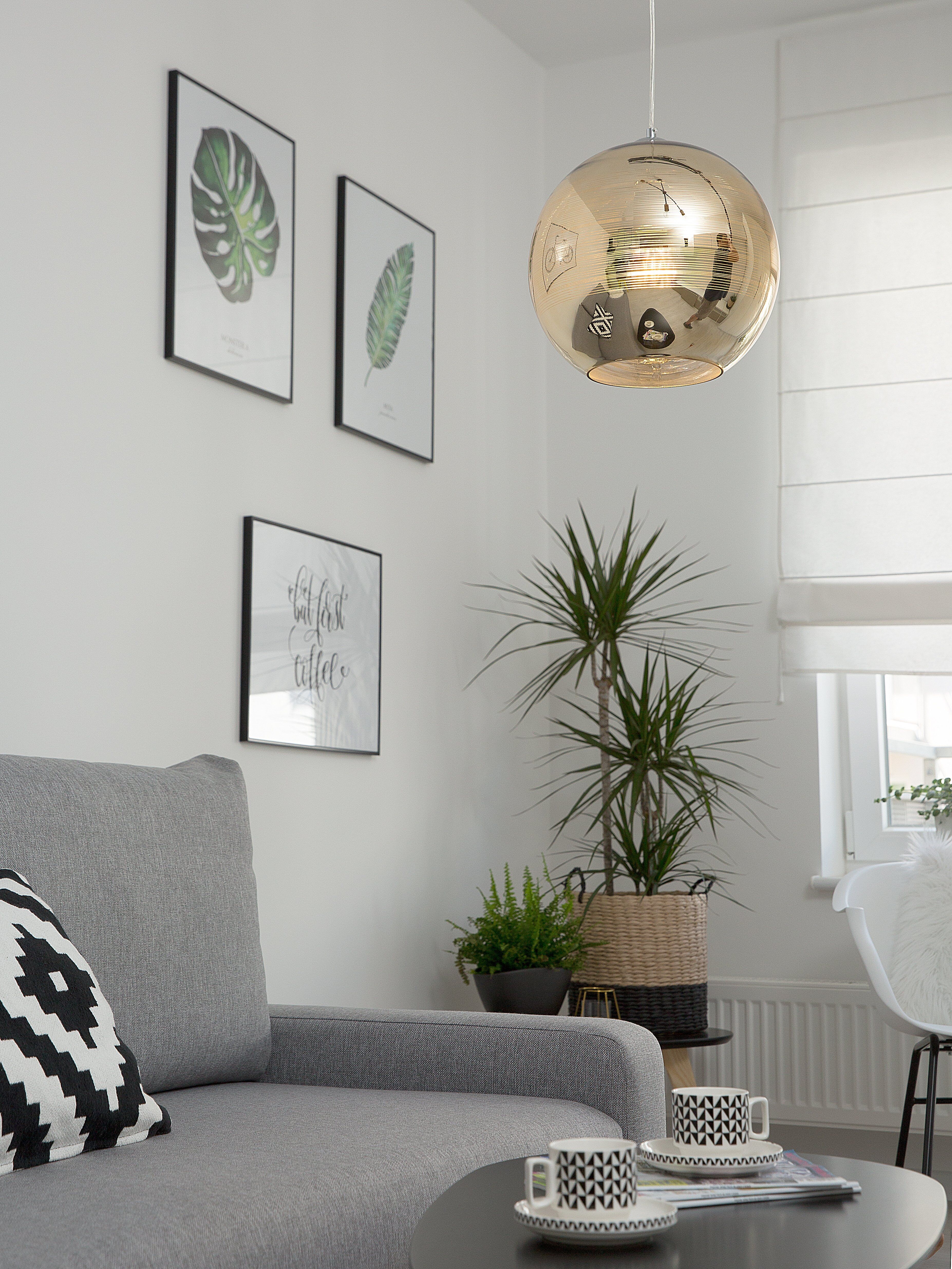 Hanglamp ASARO Glas Goud