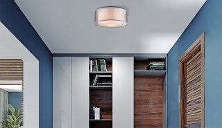 GLOBO Retrofit Deckenlampe Theo 40x17,5 cm grau