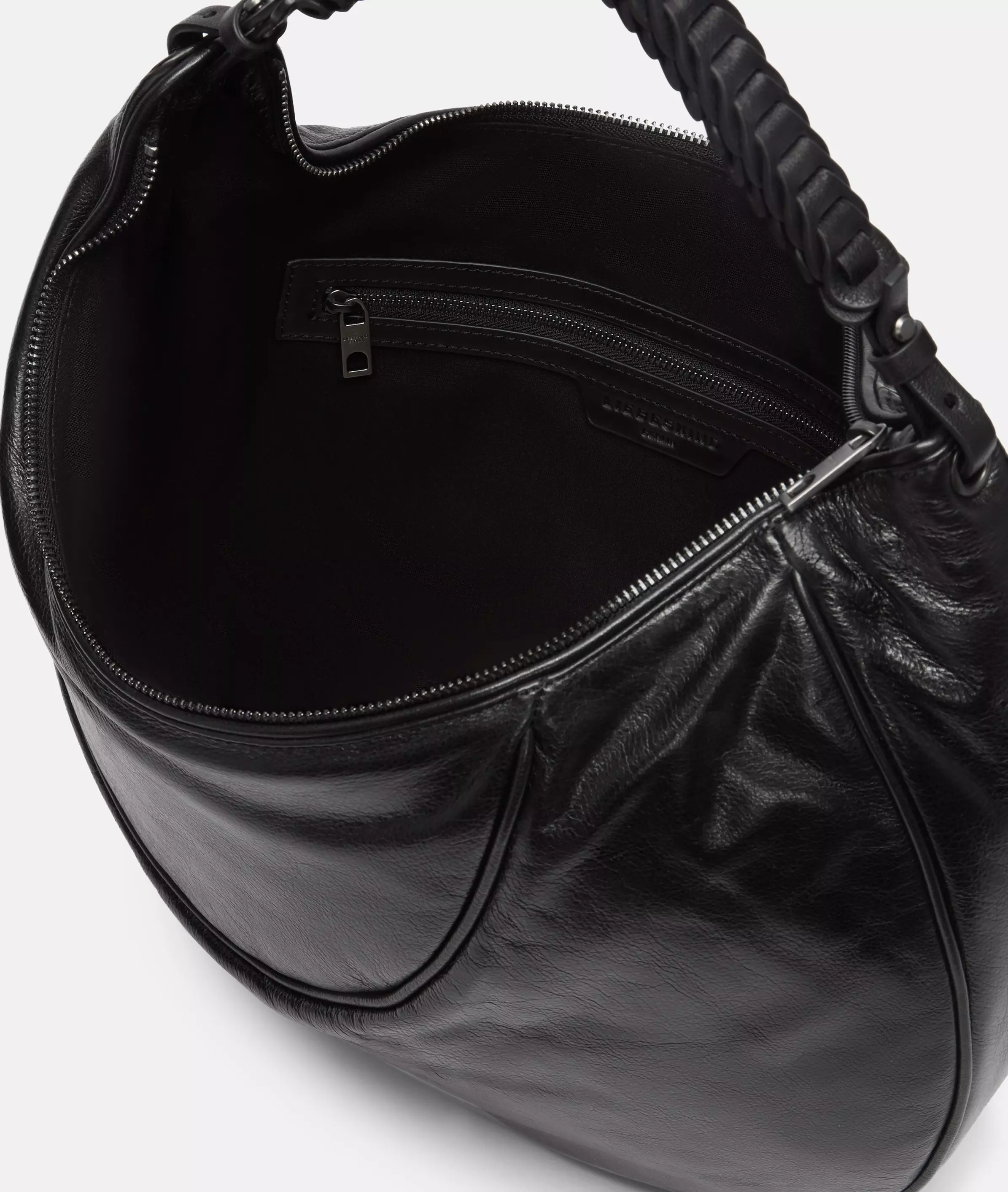 Luna Hobo M Spacious hobo bag made from waxed leather