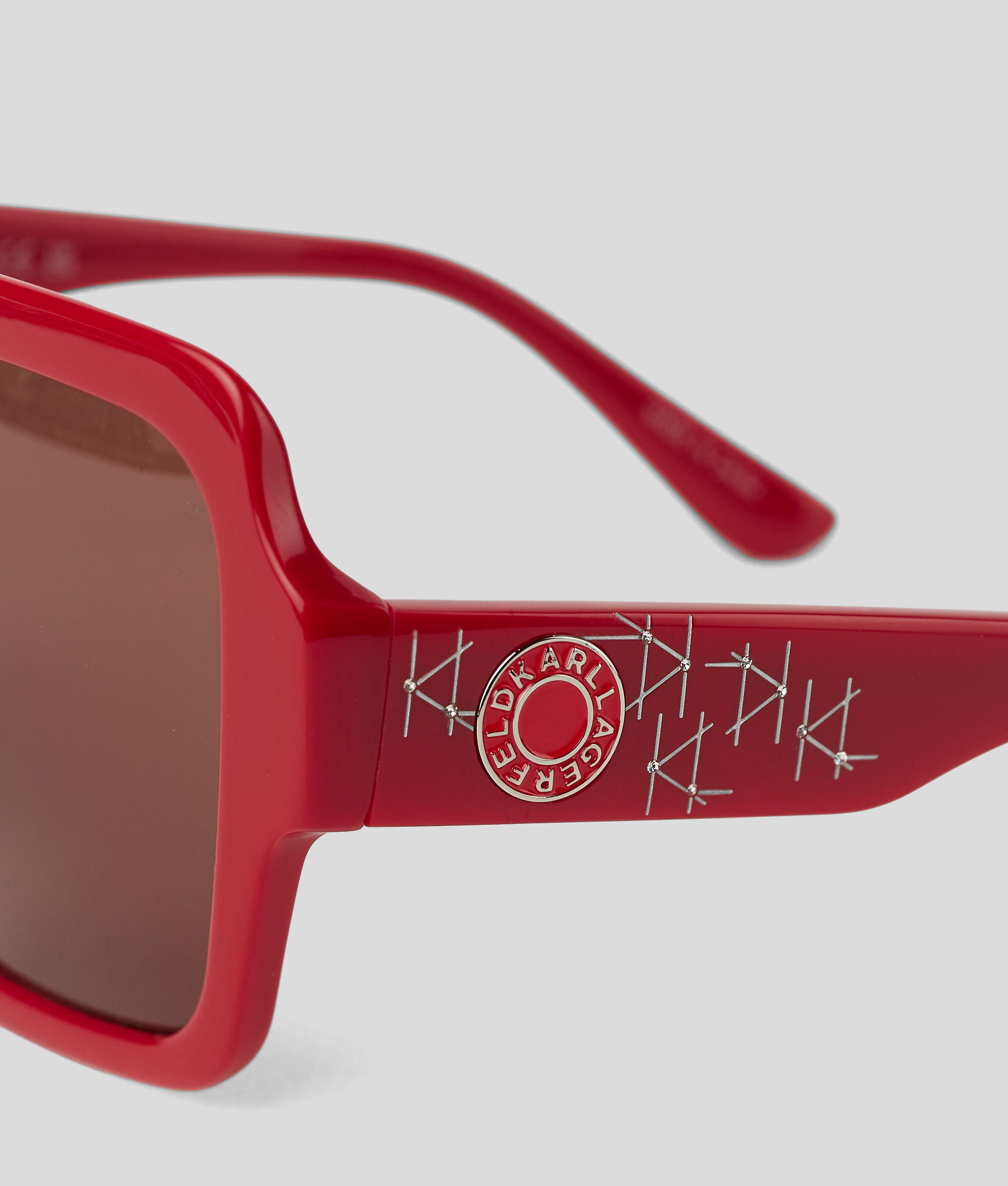 Lunettes de soleil avec logo Karl circulaire en métal