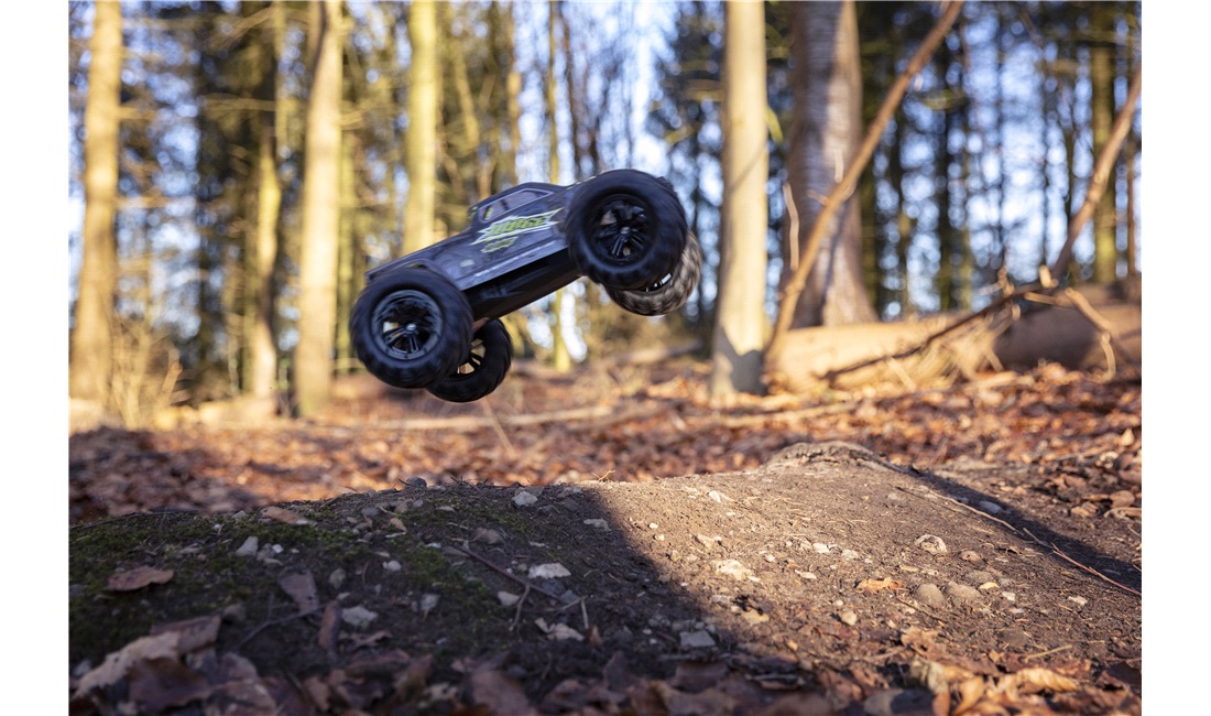 Fjernstyret bil 40 km/t Monster Truck 4WD Li-Po 2S 7.4V-1600mAh