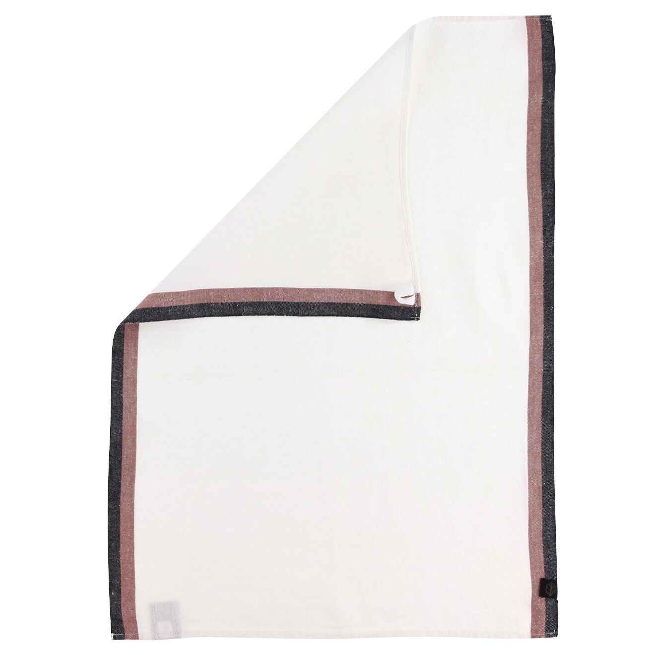 Haomy 2 Torchons 100% Lin Sisco brique - 48x70 cm