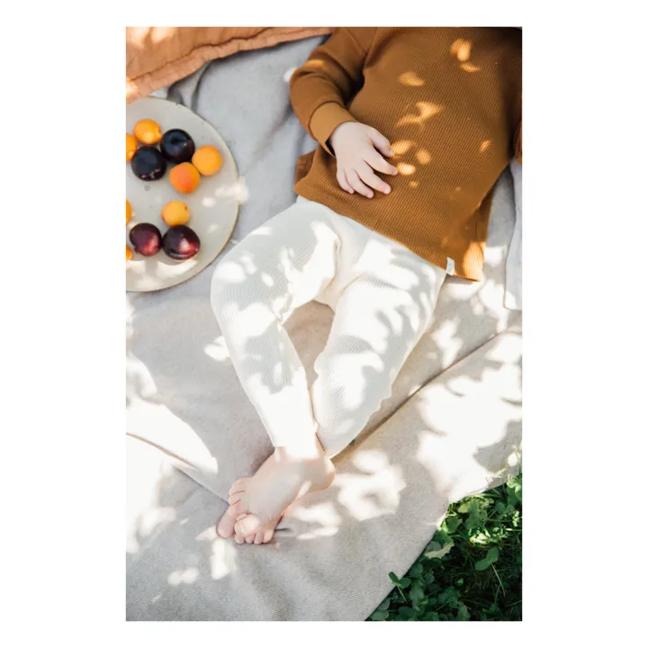 Matona Legging Coton Bio Gaufré | Ecru