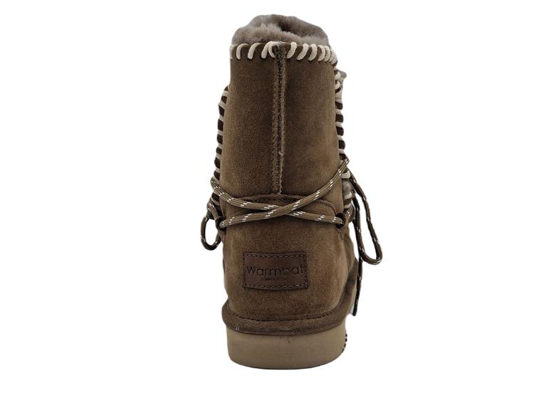 Warmbat WATURRA WOMEN SUEDE LACE BOOT mud