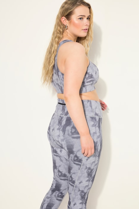 Sport-Bustier, Softcups, Batik-Print, Racerback