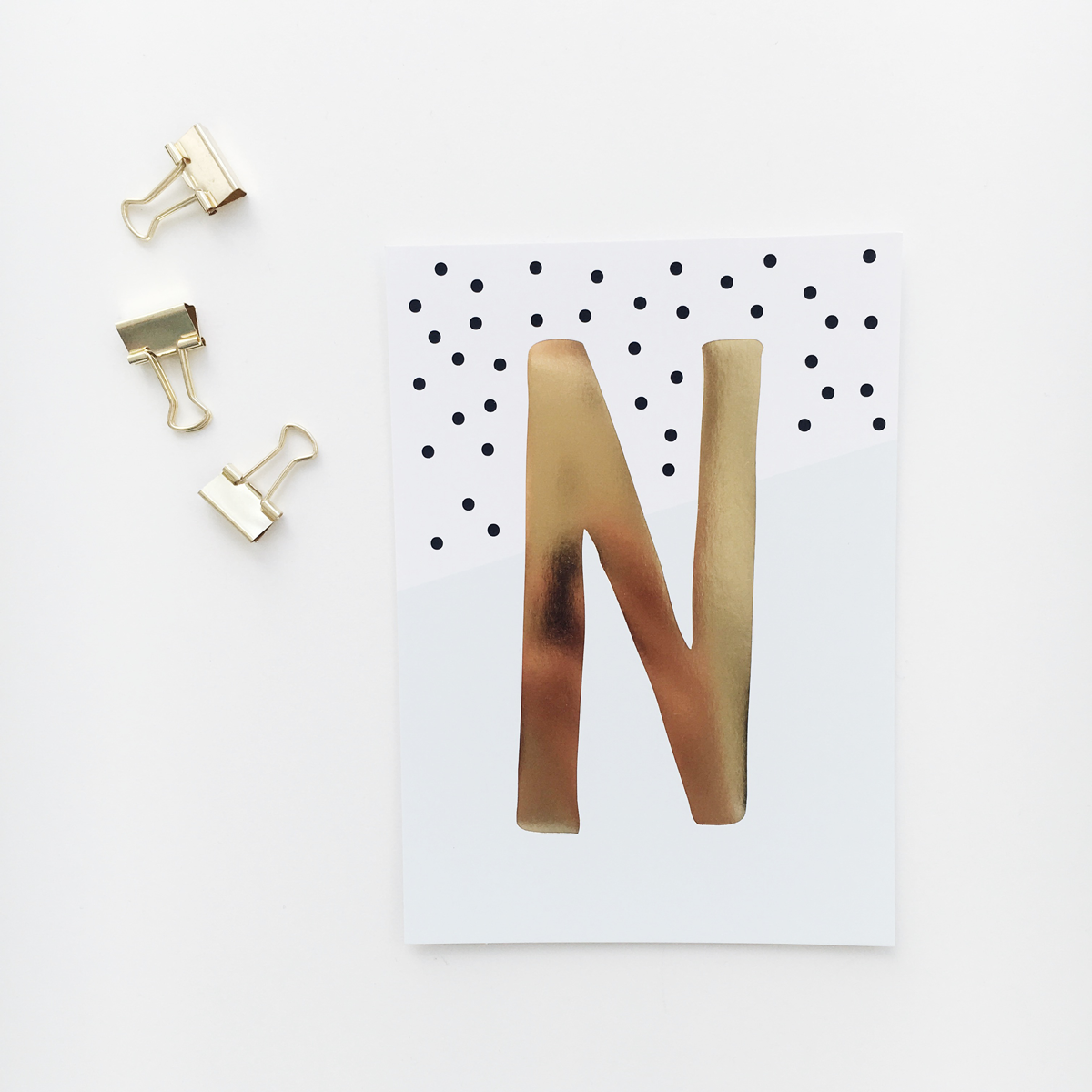 Postkarte „N