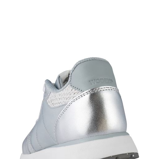Woden Ronja Metallic Sneakers, Silver, 42