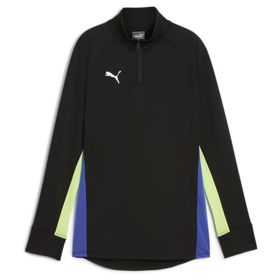 PUMA Maillot d'Entraînement IndividualBlaze Fermeture Éclair 1/4 - Noir/Fizzy Apple Femme