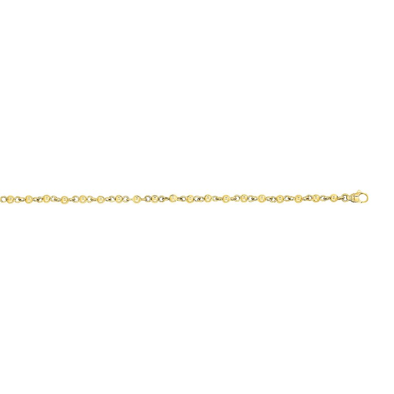 Bracelet Femme 18 cm - Boule - Or 18 Carats - Largeur  4 mm