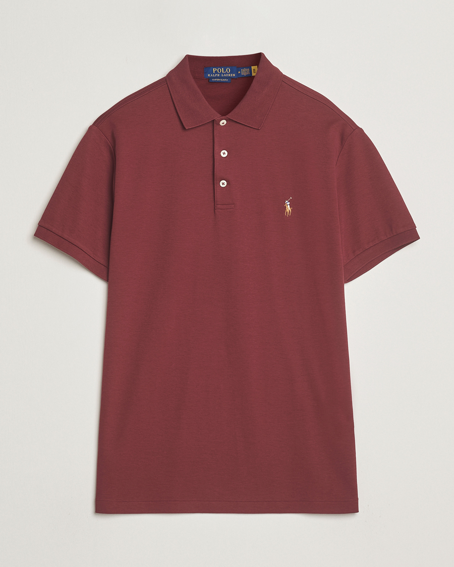 Polo Ralph Lauren Luxury Pima Cotton Polo Red Wine
