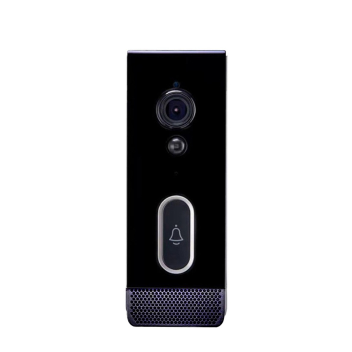 Drahtlose 1080p WiFi Video Türklingel Türsprechanlage mit Kamera / Nachtsicht Funktion / Bewegungserkennung für iOS/Android - Schwarz