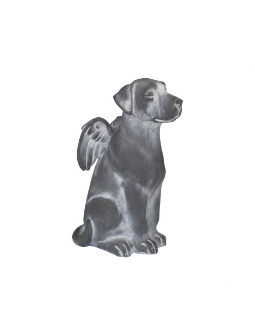 Happy-House Memory Collection Beeld Hond - Herdenken - 15x11x23 cm Hardsteenlook Small