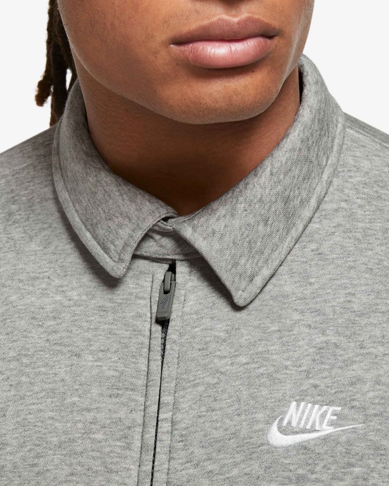 Veste harrington Nike Fleece Gris pour homme