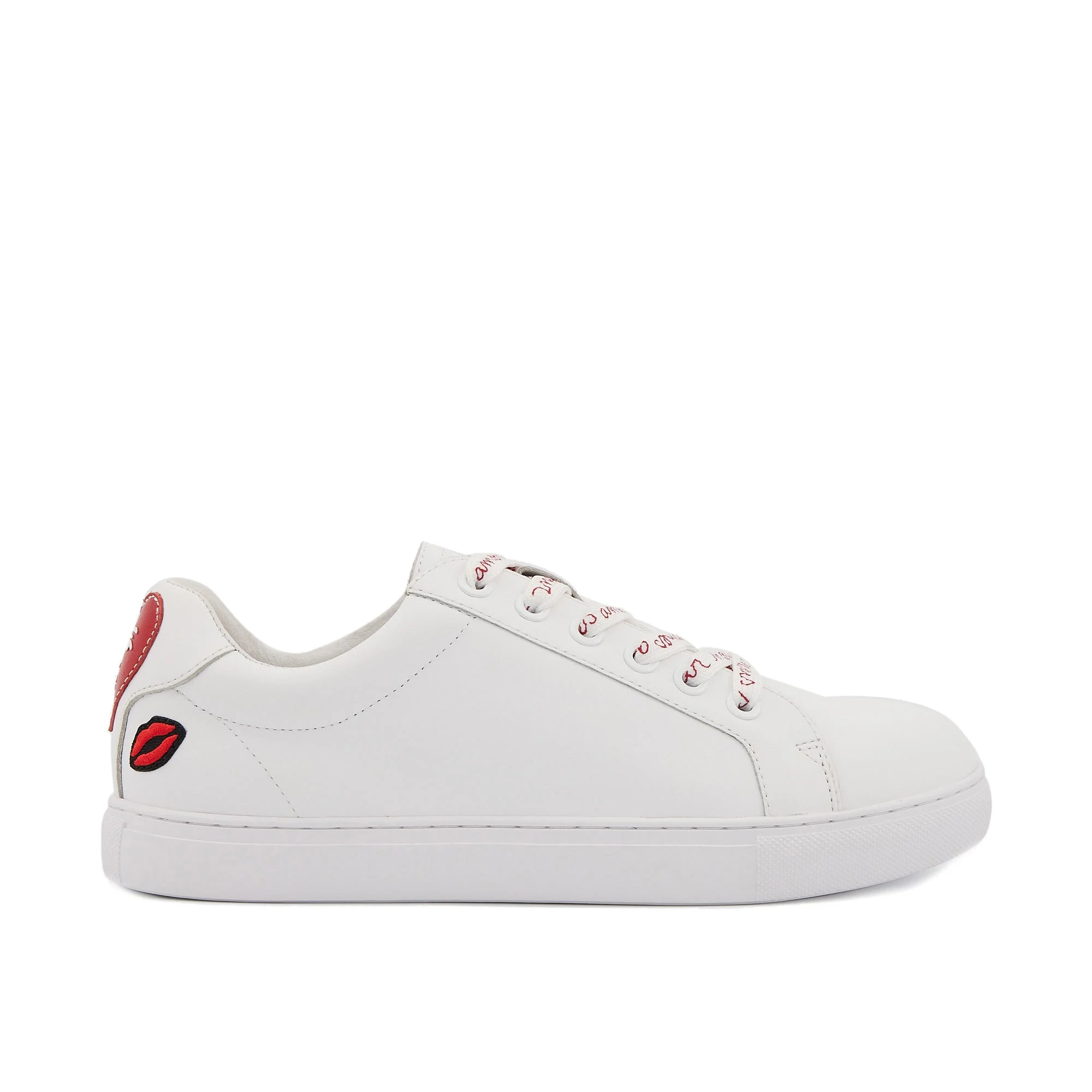 SIMONE NOUS SOMMES AMOUR - Sneakers en cuir | Blanc