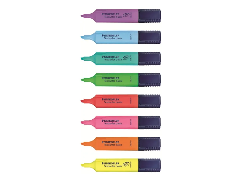 Tekstmarker Staedtler Textsurfer Classic 364 med 8 stk. ass. farver