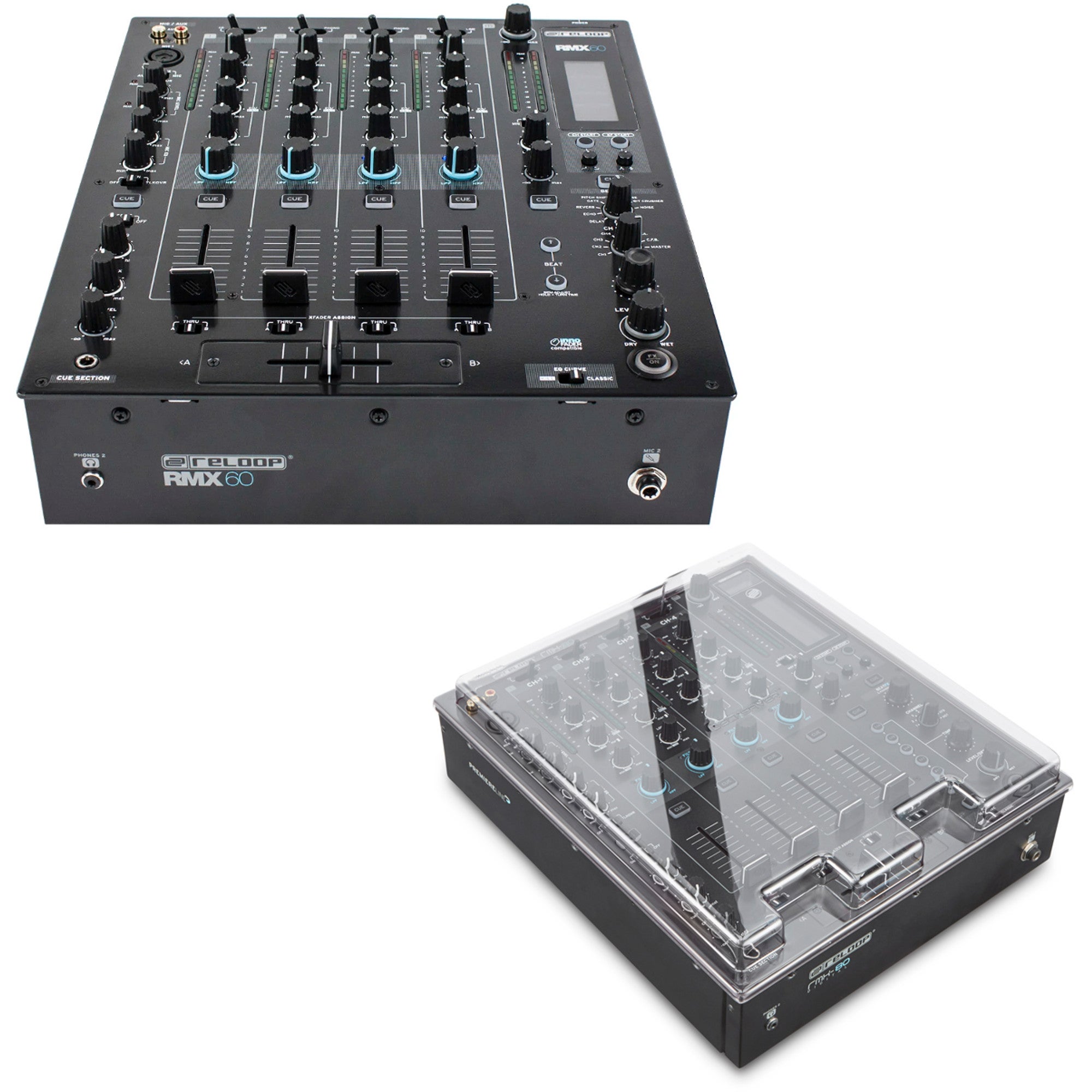 Reloop RMX-60 + Decksaver stofkap