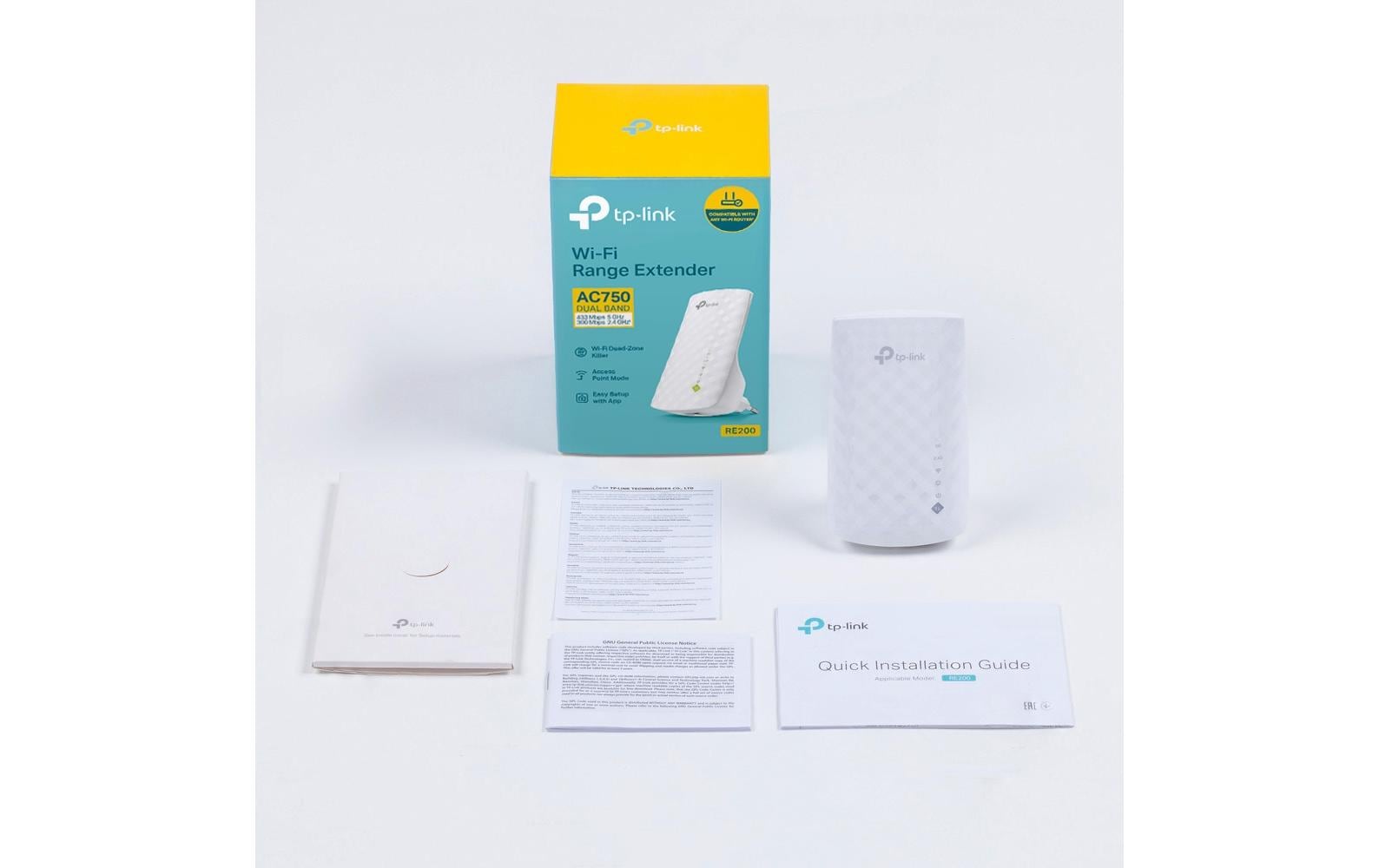WLAN-Repeater RE200Erweitern Sie Ihr WLAN-Netzwerk, um schwer erreichbare Bereiche abzudecken