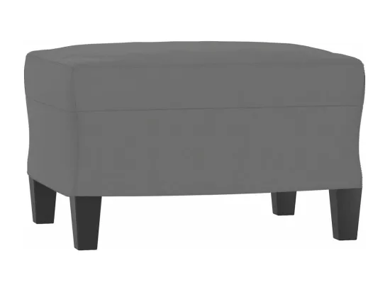 Repose-pied Gris foncé 60x50x41 cm Tissu microfibre