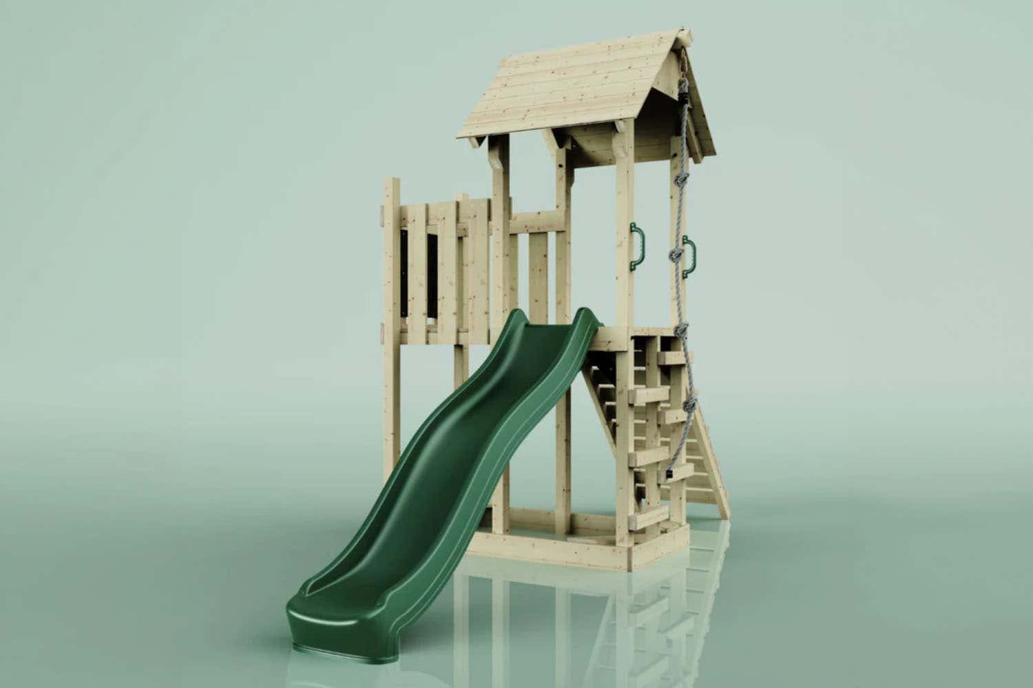PolarPlay Tromso houten speeltoren in het groen,