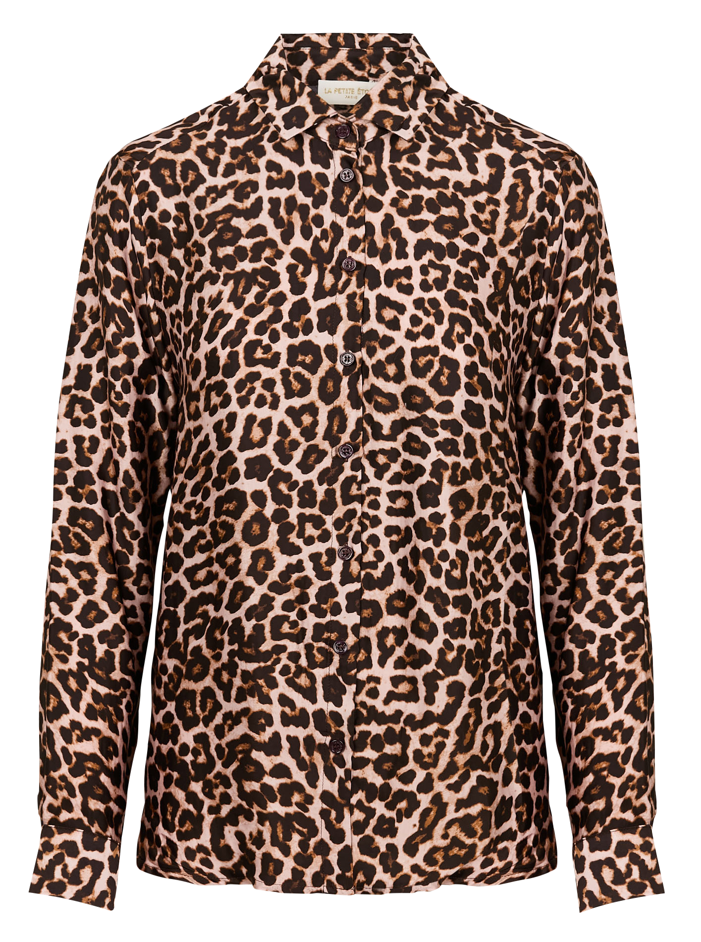 CHIARA - Chemise droite col classique | Marron