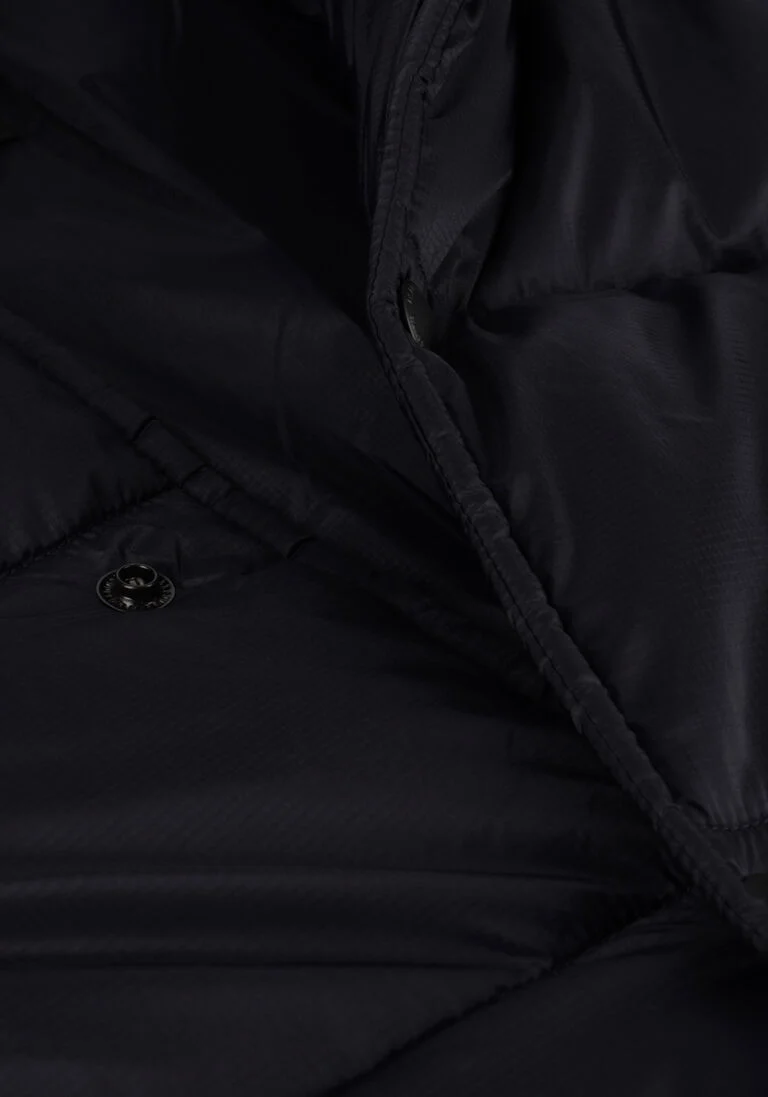 PS PAUL SMITH donkerblauwe ps paul smith gewatteerde jas mens fibre down hooded puffer